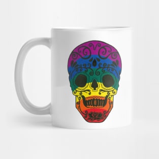 Rainbow sugar skull Mug